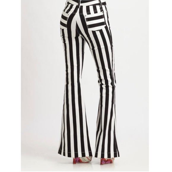 Alice + Olivia Beautiful High Rise Bell Jean - Picture 2 of 7